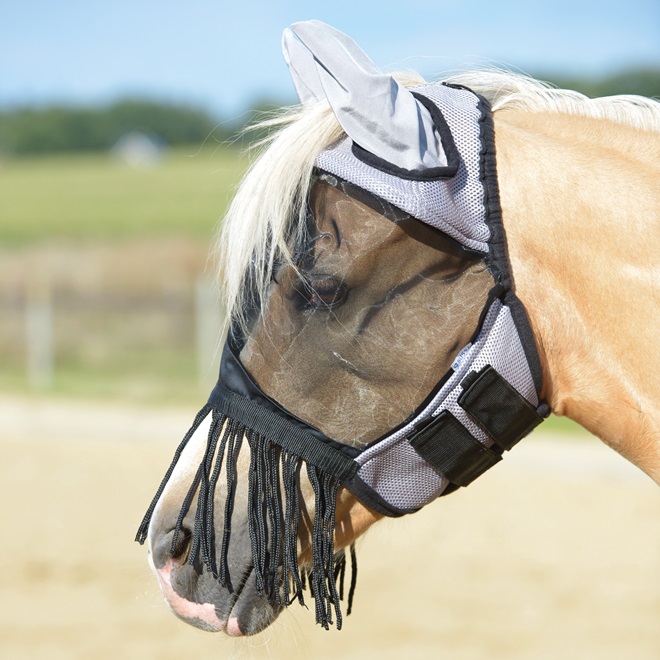 MASCHERA ANTIMOSCHE CON FRANGE Maschera da paddock 